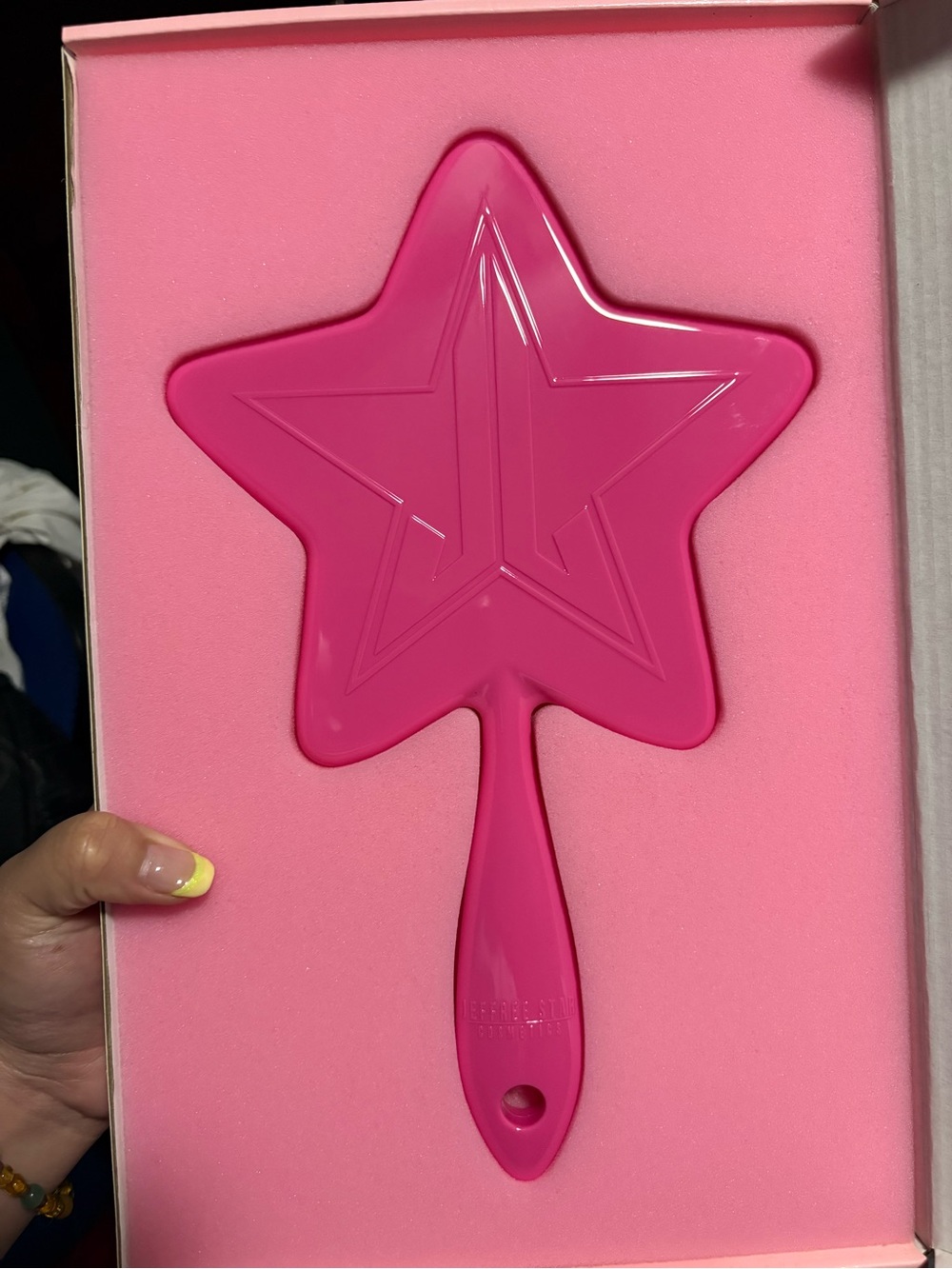 Jeffree Star Hot Pink Star Hand Mirror